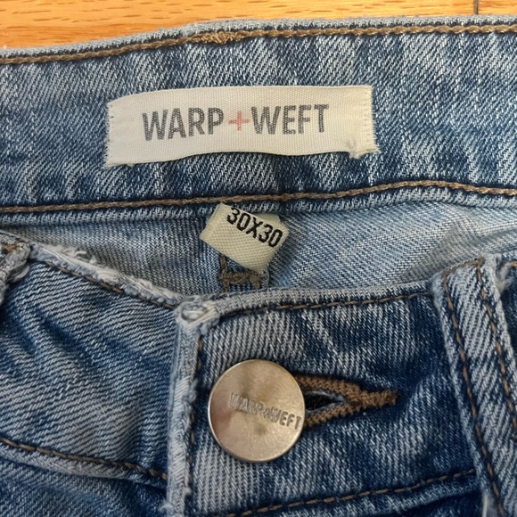 Warp + Weft ORD Chicago Straight Hyde Distressed Jeans 30 x 30 - Picture 2 of 5